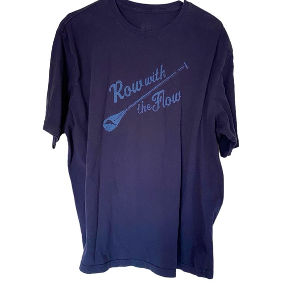 Tommy Bahama RELAX “Row With The Flow” Navy T-shirt - Picture 2 of 10